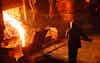Plant for the production of steel electric melting arc furnace